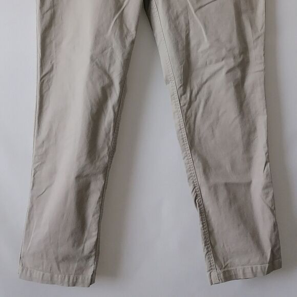 Gap Womens Beige High Rise Flat Front Relaxed Fit Girlfriend Chico Pant Size 12 - Picture 4 of 7